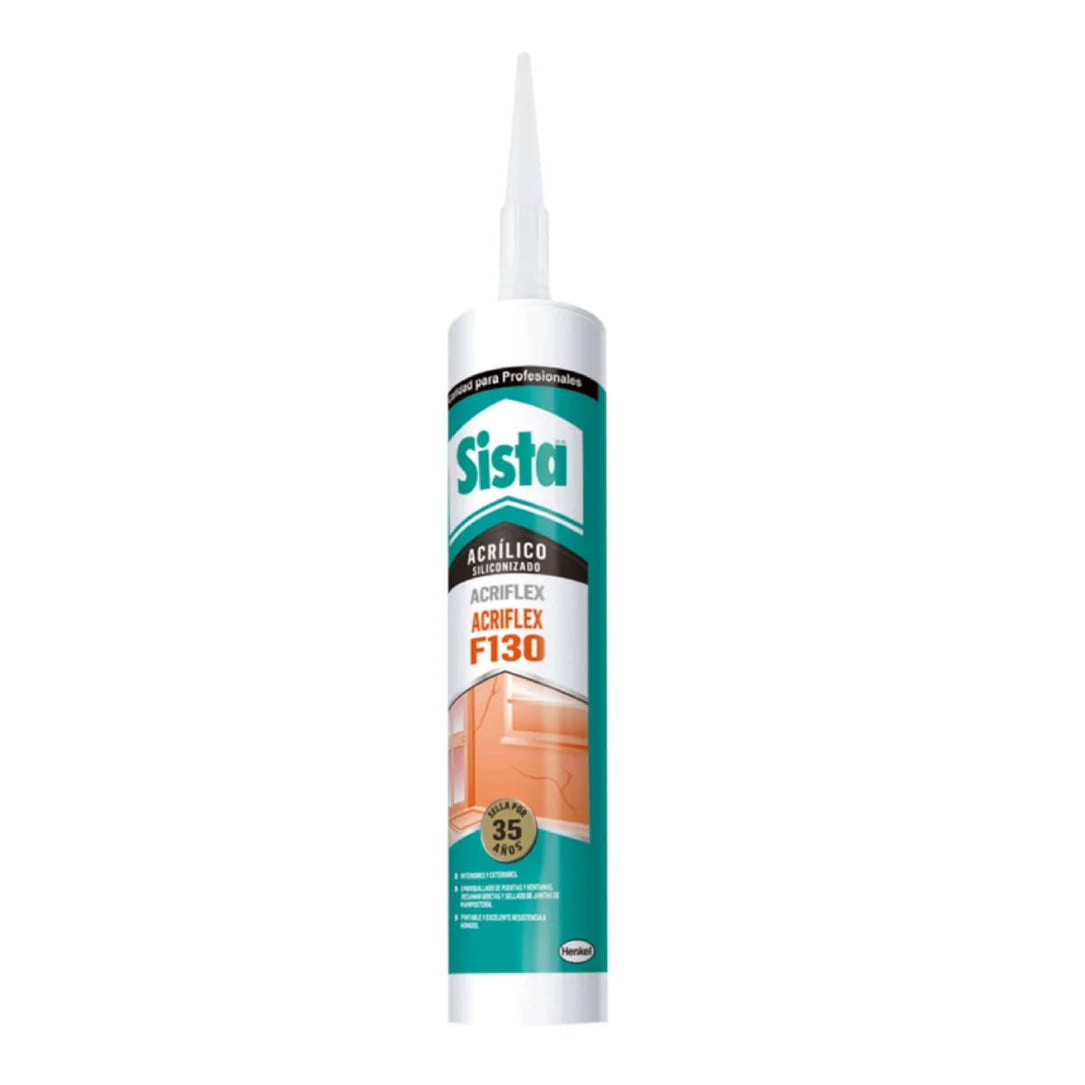 Sellador Acrílico Blanco Sista 300 ML | Uso Interior/Exterior