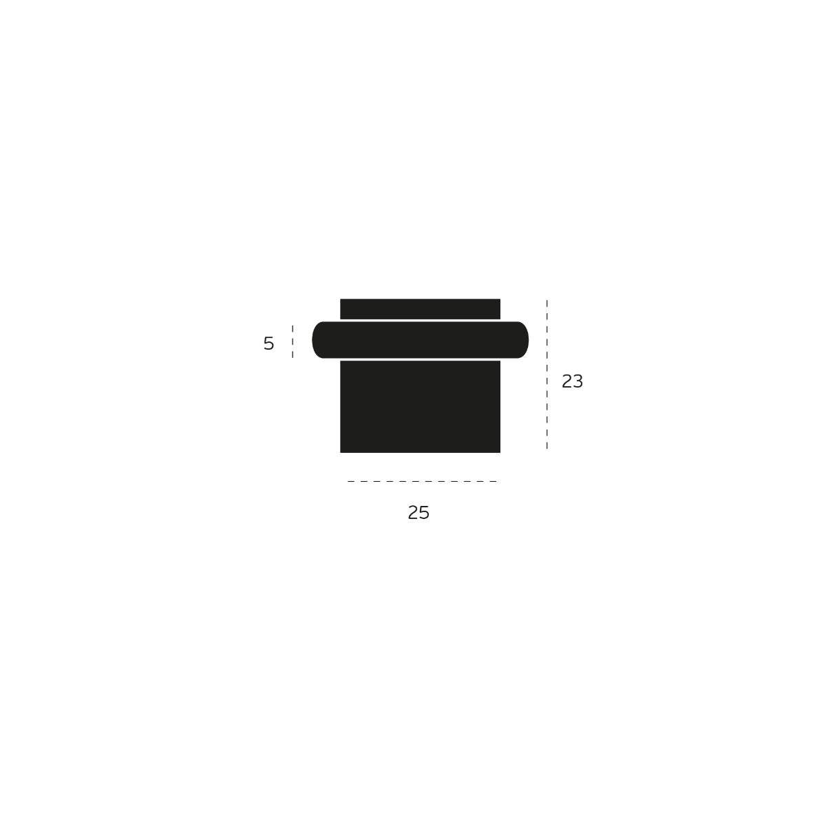 Tope de Acero Inoxidable AISI 304 Mod. 13.106.25