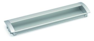Tirador de Aluminio Cromo Mate 160mm - Personalizable