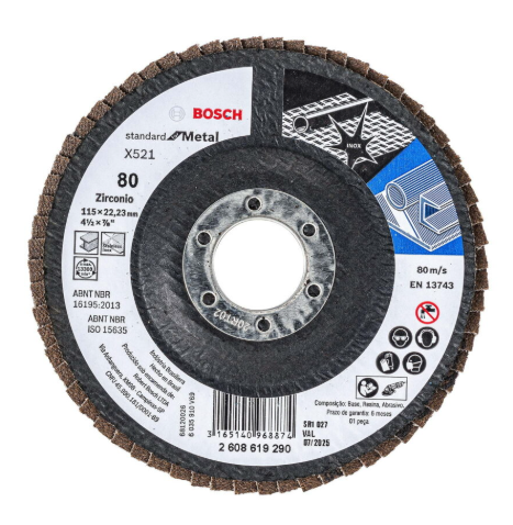 Disco Flap 115mm G80 Metal FA - Corte Profesional
