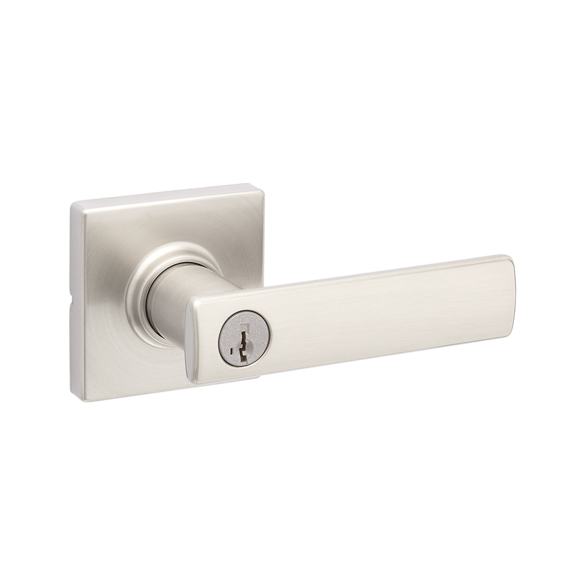 Manija Breton Níquel Satinado para Puertas - Resistente y Ergonómica