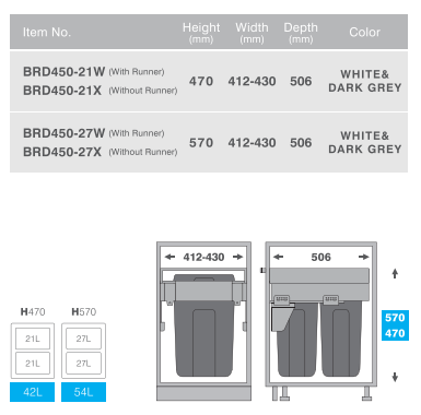 Lámpara LED BRD450-27W Gris - Iluminación Moderna y Eficiente