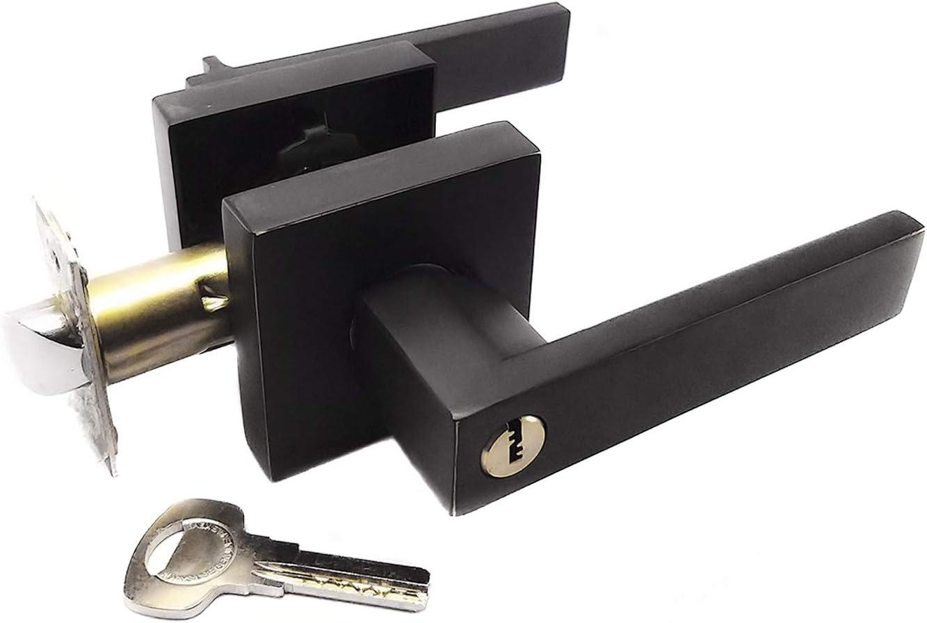 Cerradura de Manija Yale Línea Premium para Recámara y Entrada Castelli Bronce Antiguo