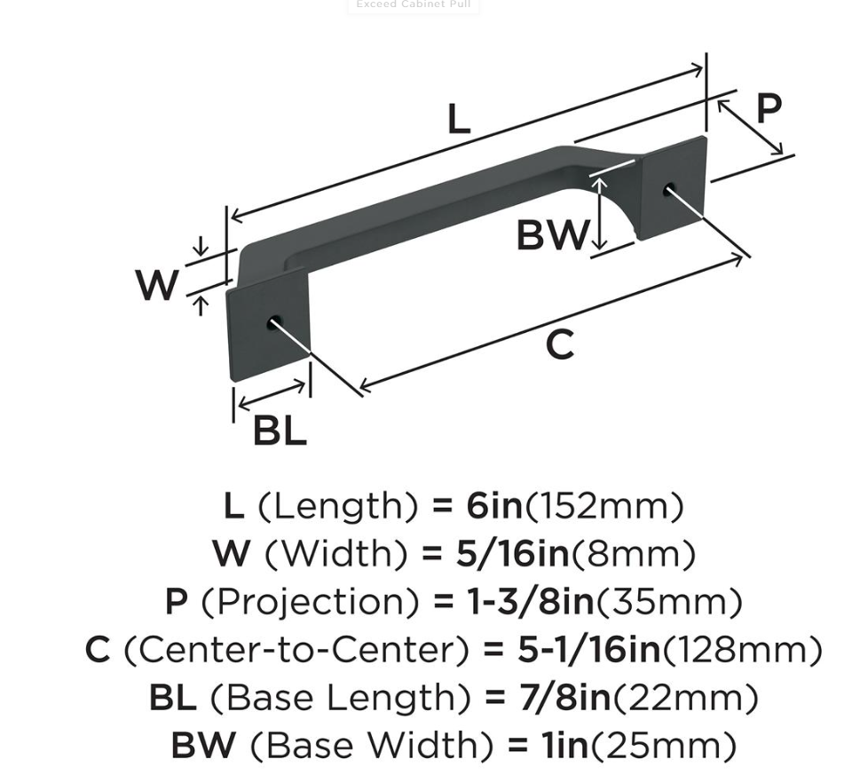 Jaladera Exceed 128mm - Calidad y Estilo para Tu Hogar