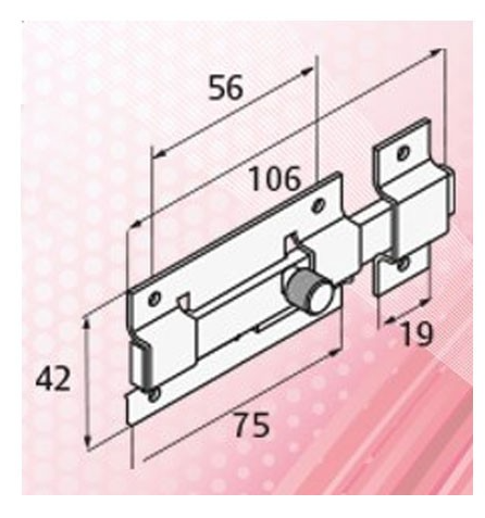 Pasador Mod. 36 Cromo | Seguridad y Estilo para Puertas