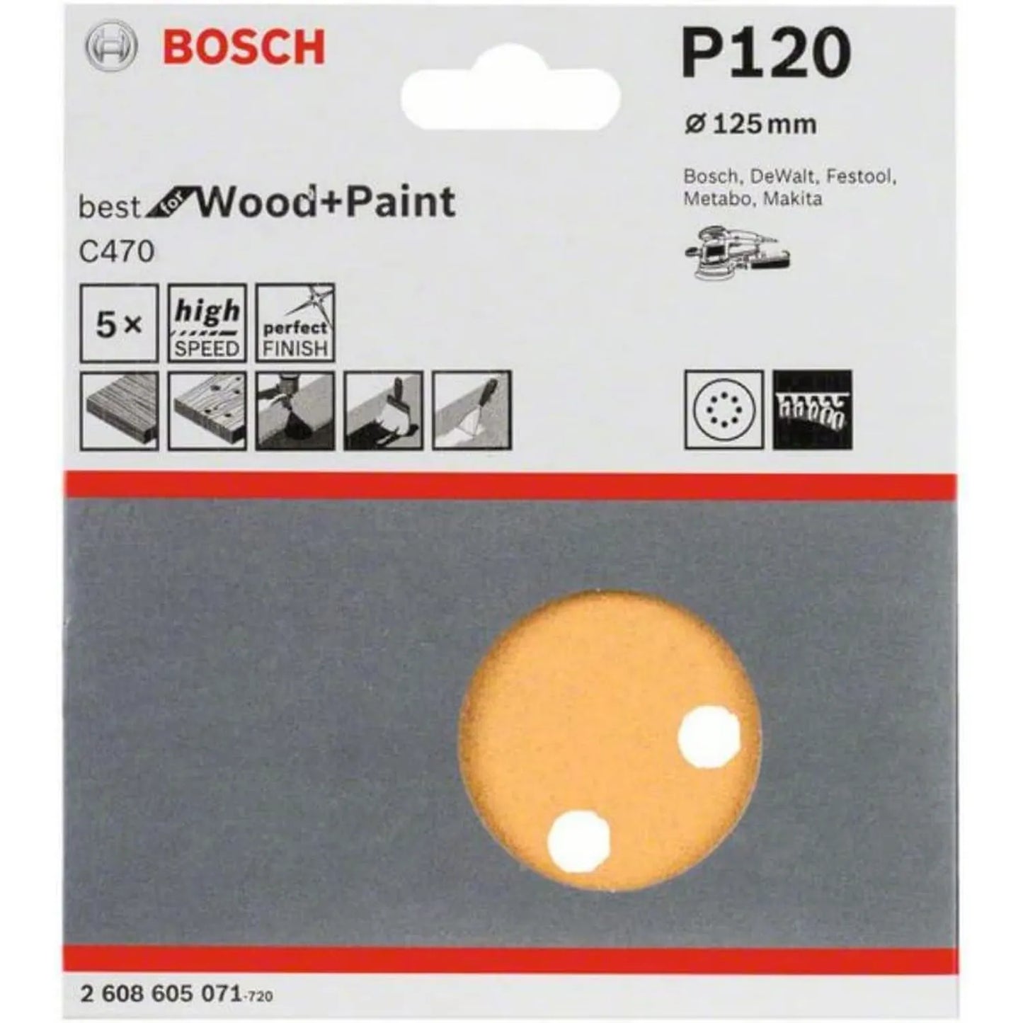 Lija Grano 120 PEX 125mm - Calidad Duradera & Eficiente