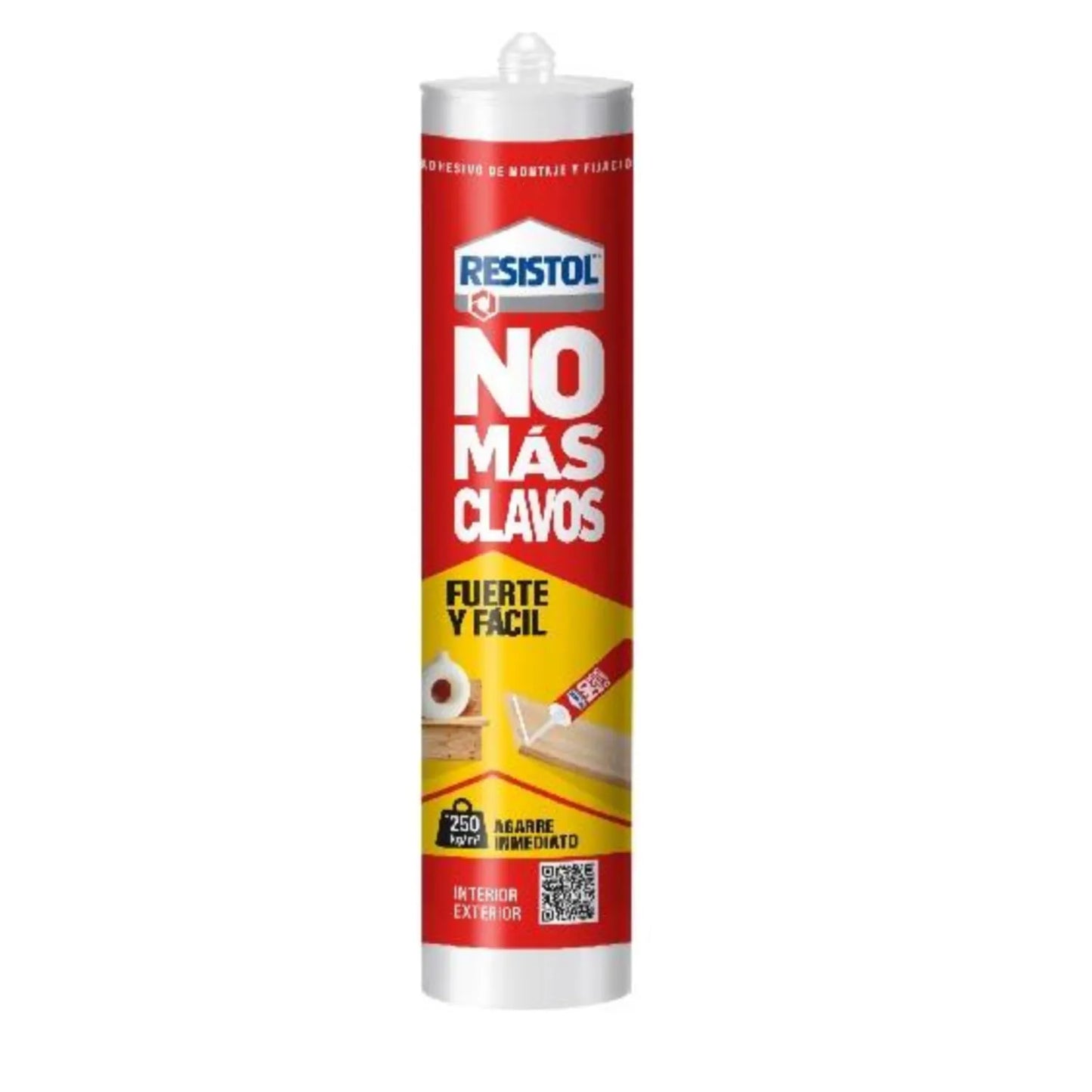 Resistol No Más Clavos: Adhesivo Fuerte para Madera, Cerámica y Metal | 353g