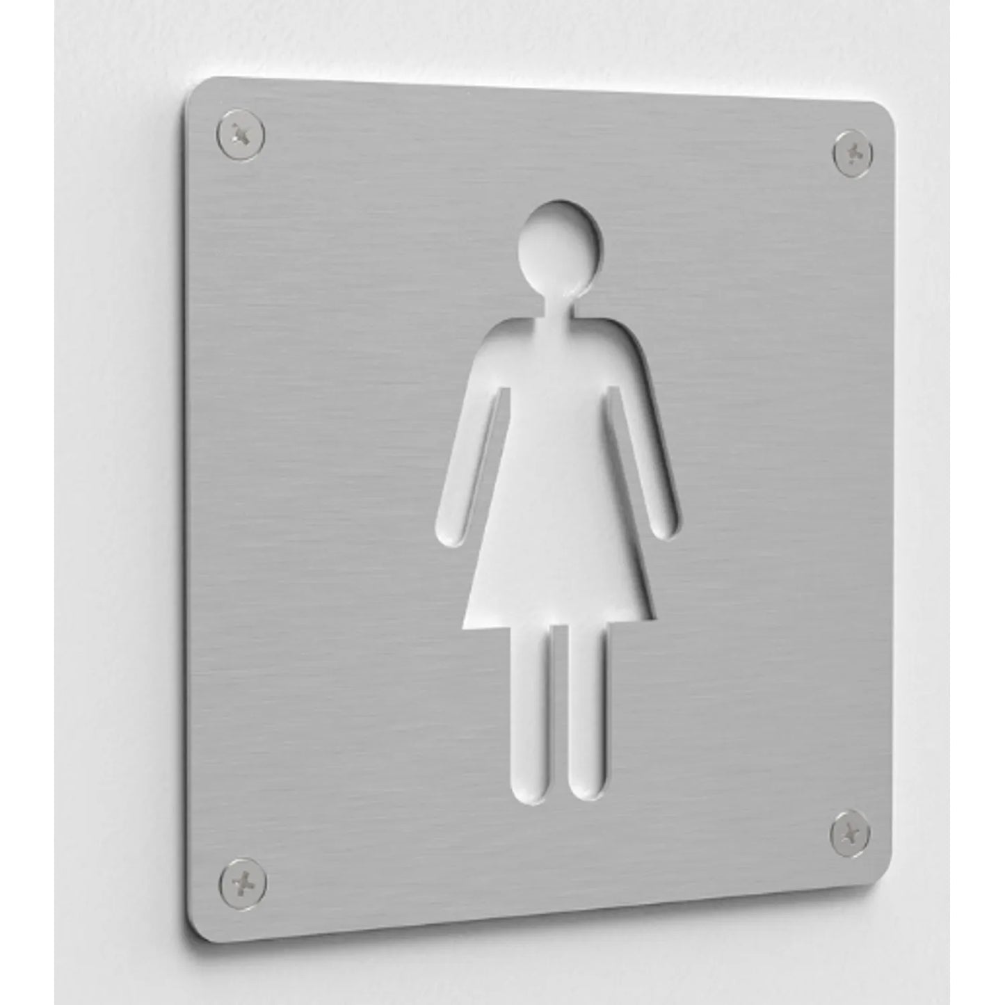 Placas Señalética Acero Inox JNF | Baños y Espacios Públicos