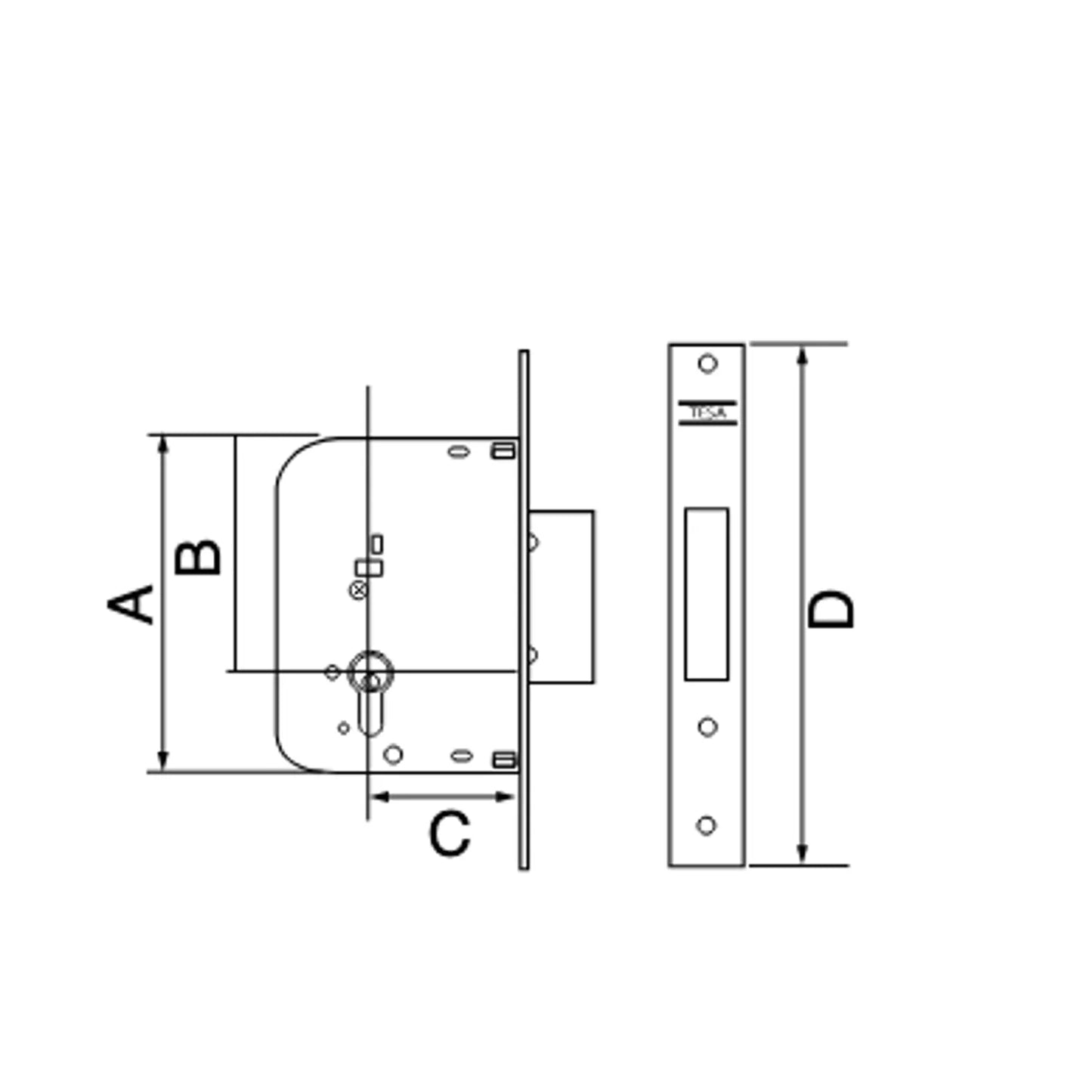 Mecanismo TESA 4031 T60 - Seguridad Premium para Puertas