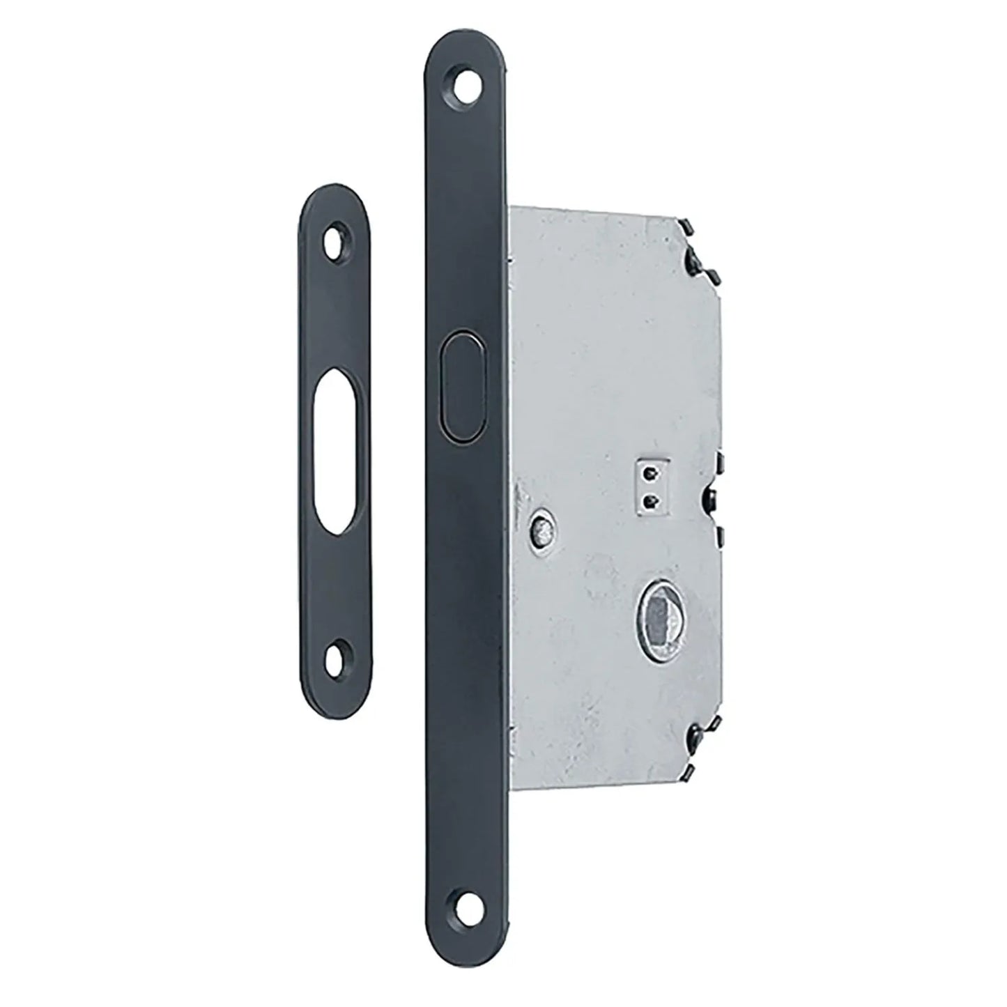 Cerradura de Gancho Negro 50mm WC 8mm - Seguridad Robusta
