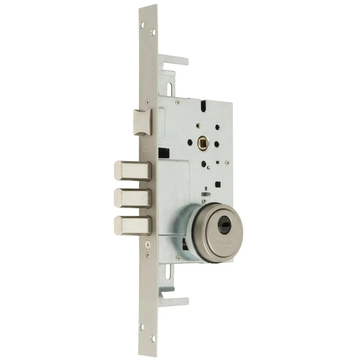 Cerradura 801F: Máxima Seguridad con Picaporte y 3 Bulones