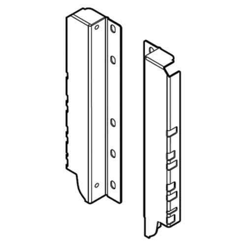 TANDEMBOX Adaptadores para trasera de madera, Altura D (224 mm), para SPACE CORNER, dra+izq