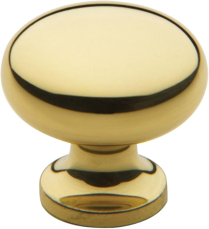 Classic Brass Knob - Premium Solid Cabinet Hardware