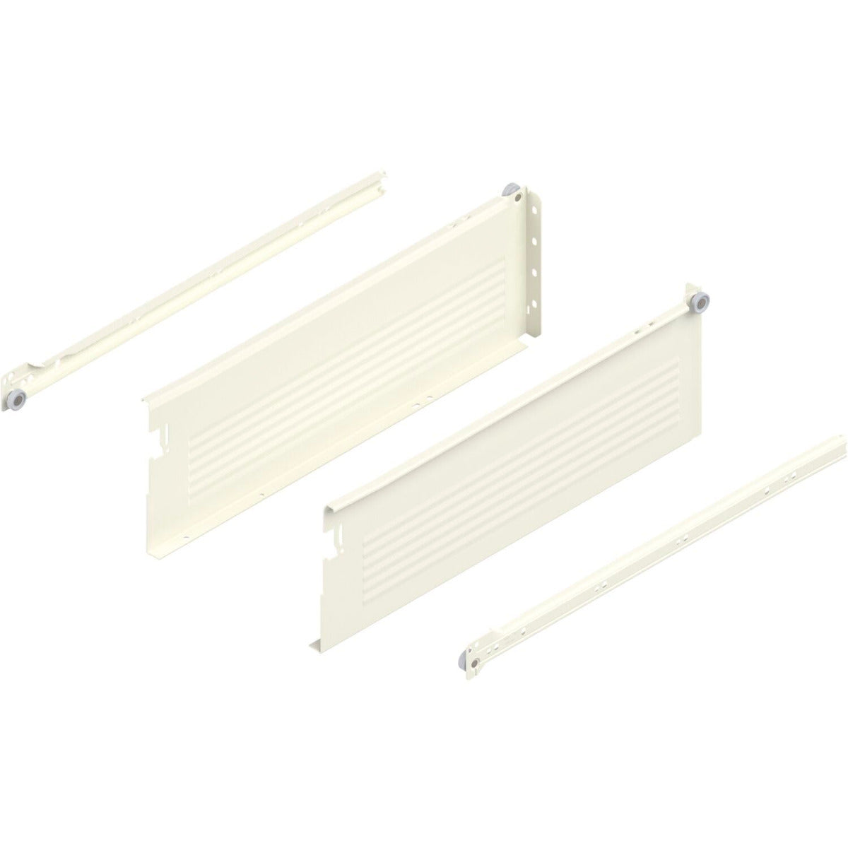 Perfil METABOX Plateado Altura 270 mm - Calidad Blum | Casa Ikeda