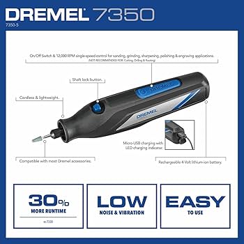 Dremel 7350-5 Herramienta Rotativa 3,6V - Precisión Profesional