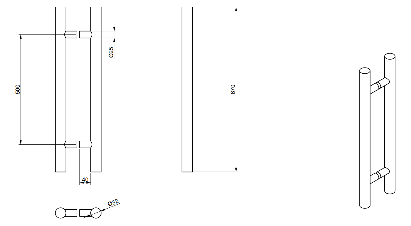 HLD-633 PSS 32X500X670 - Encimera Inoxidable Brillante