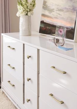 Jaladera Riva 128 mm Oro Champagne para Puertas Elegantes