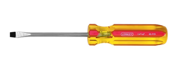 Desarmador Stanley 1/4x4 - Herraje Profesional de Calidad