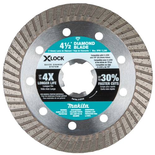 Disco Diamante X-Lock 4 1/2" Corte Rápido y Preciso