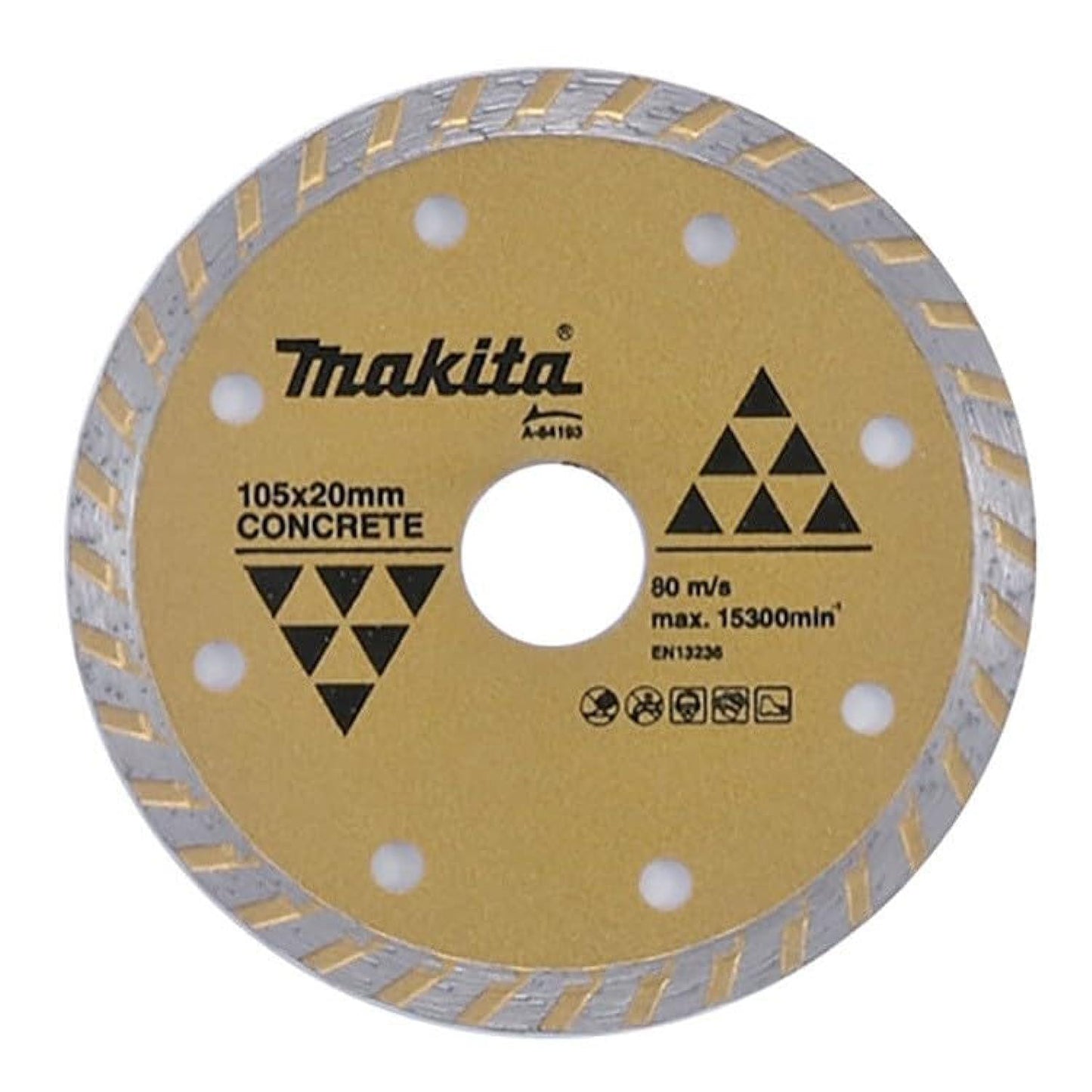 Makita A-84143 Acc - Rueda de diamante corrugado, tamaño de 115 mm