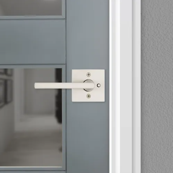 Manija Halifax Kwikset Baño - Seguridad y Estilo en Níquel Satinado