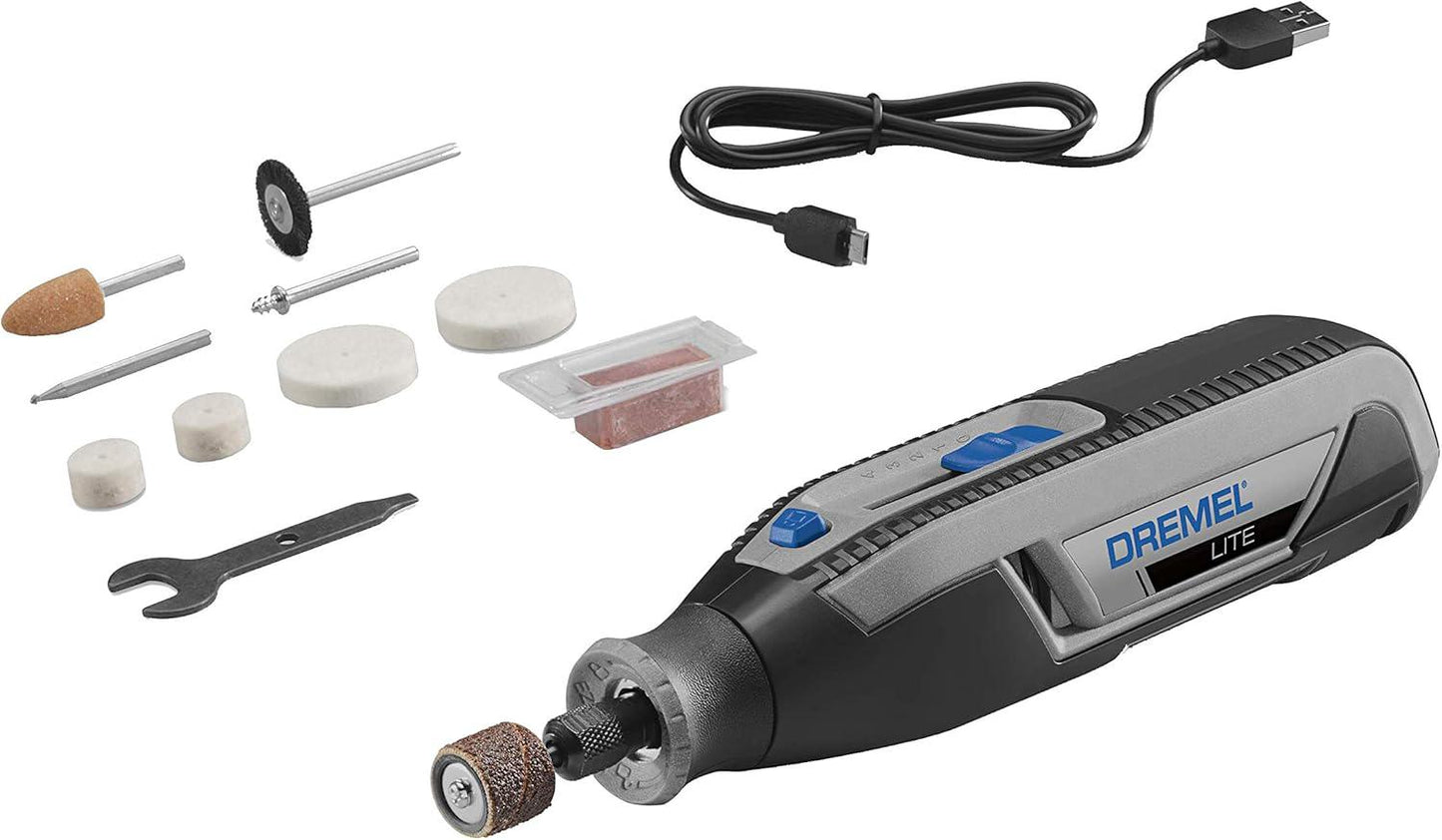 Dremel Lite 4V Max: Herramienta Inalámbrica con 10 Accesorios