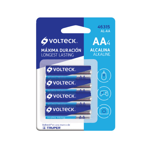 Pilas Alcalinas AA 4pzs | Máxima Duración y Ecológicas