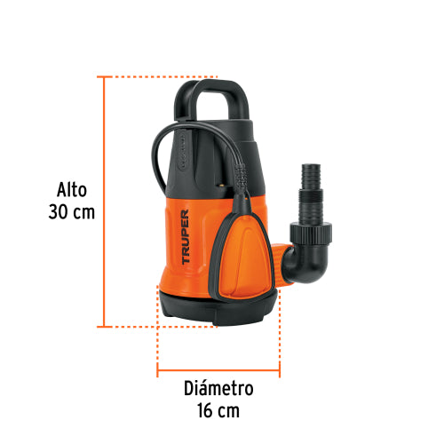 Bomba Sumergible 1/2 HP Ideal para Agua Limpia