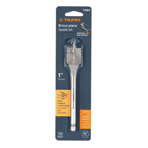 Broca Plana BPT-1 para Madera | Corte Preciso y Duradero