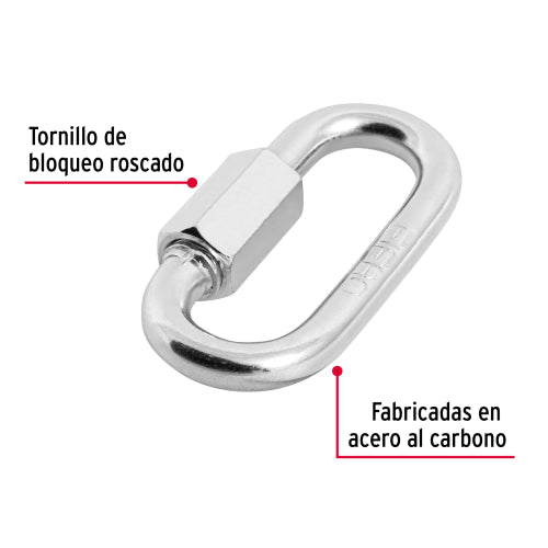 Bandola de Acero 3/8 con Seguro - Alta Resistencia