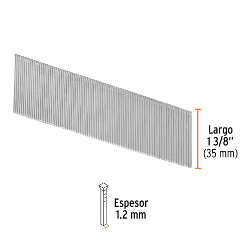 Clavos Cal 18 de 1 3/8" - Caja de 5000 para Construcción