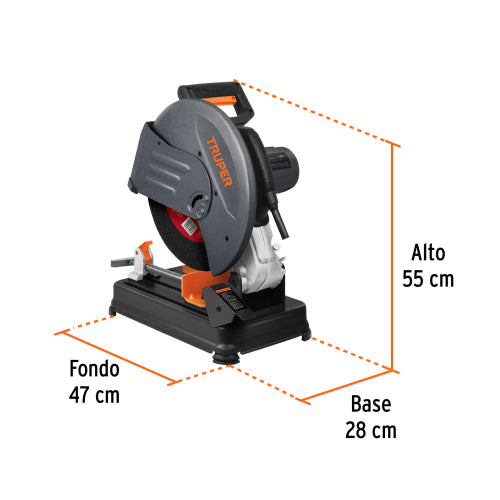 Cortadora de Metales 14" CM-14N | 2200W, Cortes Angulares Precisos