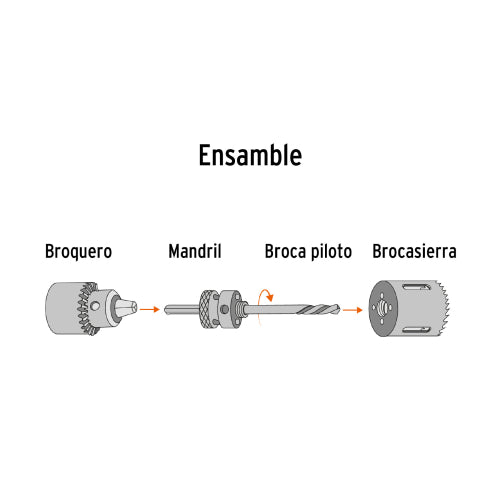 Cortacírculos Bimetálico COBI-1-3/8: Corte Precisa Multimaterial