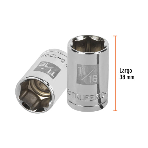 Dado de 6 Puntas 11/16" D-5422-H | Resistencia Superior
