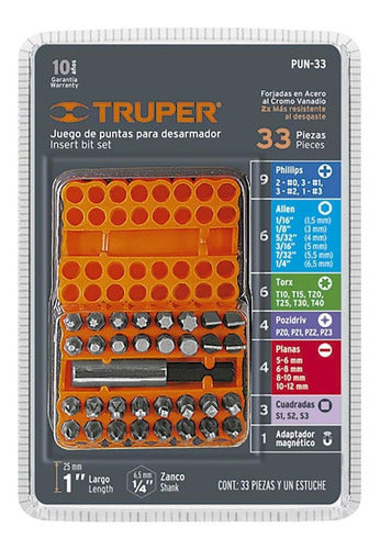 Juego De 33 Puntas, Largo 1