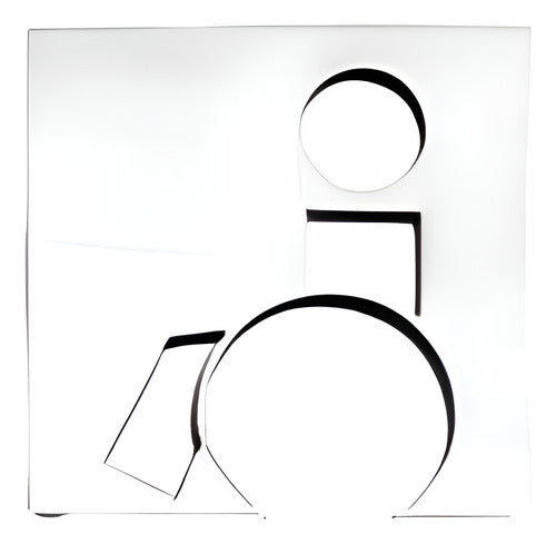 Mod. 1105 Iconos Servicio Discapacitados Acero Inox.