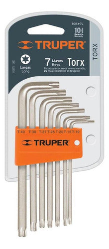 Llaves Torx Extralargas 7 Pz Truper 15553