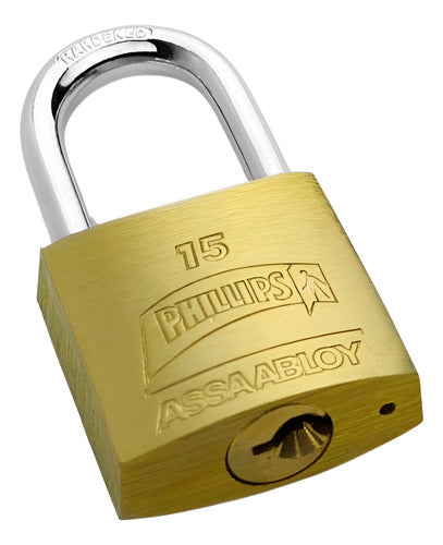 Mod. 15 Candado 4 Pernos 26mm Dorado