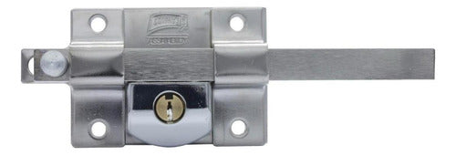 Cerradura Barra Fija Cromo 800 Phillips Izquierda