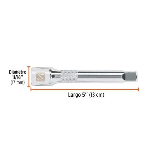 Extensión de Acero al Cromo Vanadio 1/2x5" E-5461