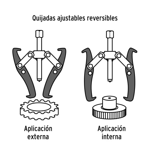 Extractor de Poleas 2 Quijadas EX-P2-6 - Herramienta Profesional
