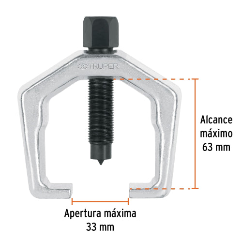 Extractor Pitman EX-PIT-P: Apertura 33mm, Alcance 63mm