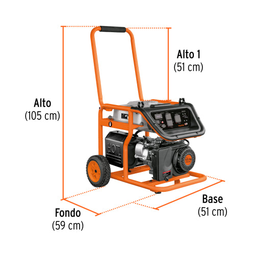 Generador Truper 2.5kW Portátil - Eficiente y Duradero