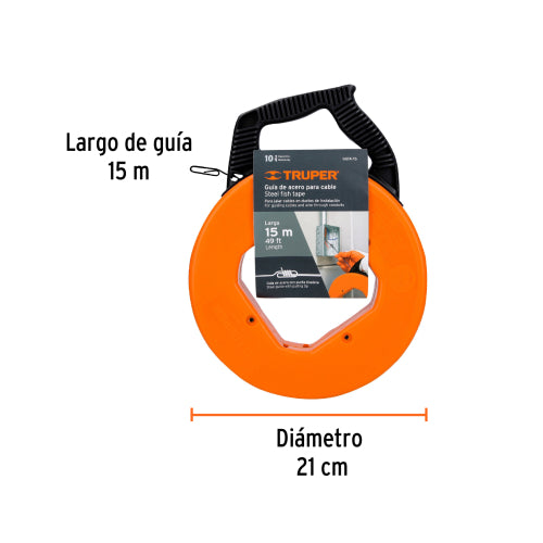 Guía de Acero SK5 para Instalación de Cables | 15M