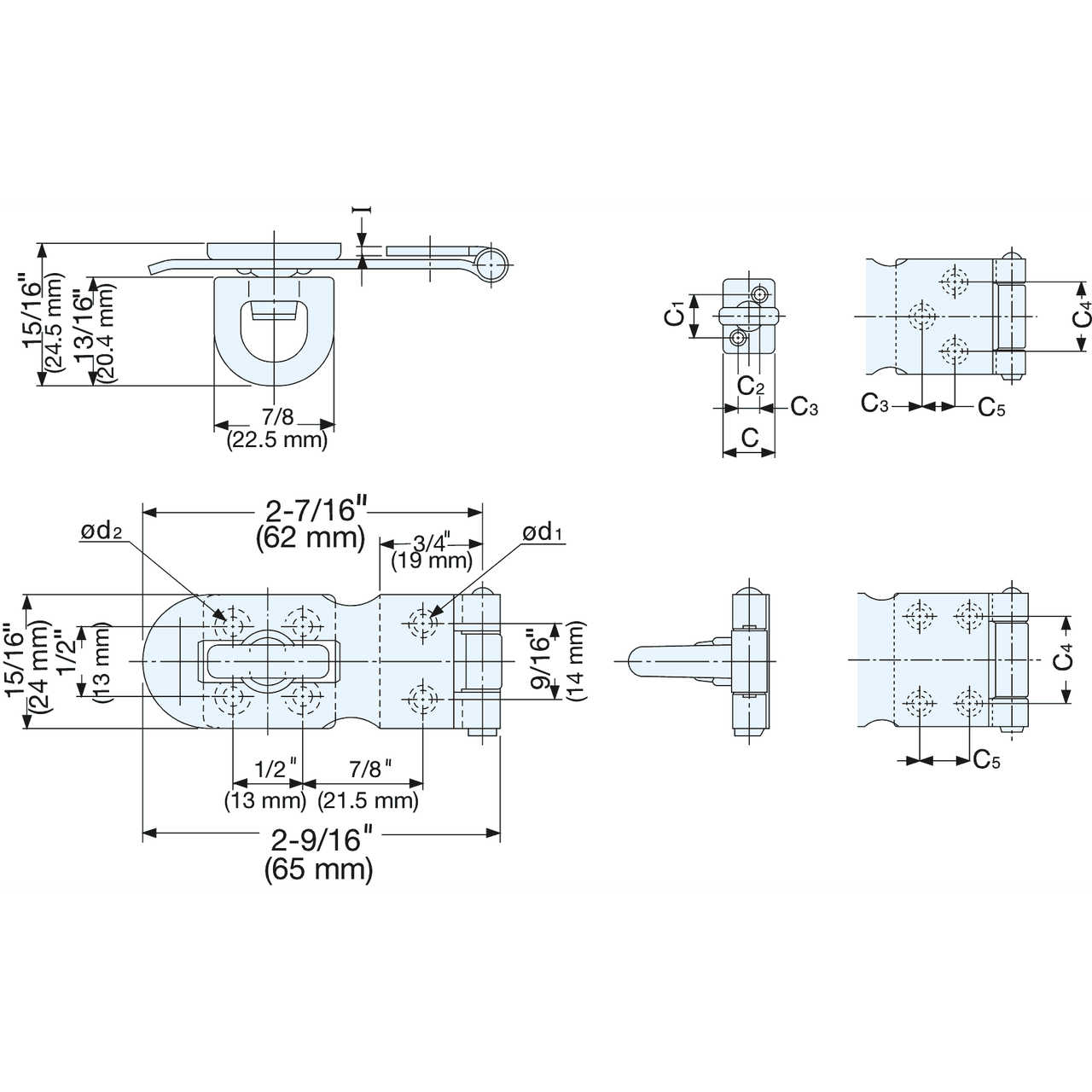 Portacandados de acero inoxidable HP-65