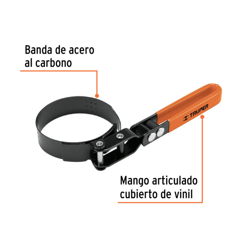 Llave de Banda Metálica LF-500 | Acero al Carbono Duradero