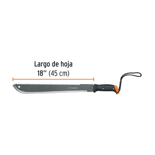 Machete Doble Filo 18" MACH-18: Corte Profesional y Preciso