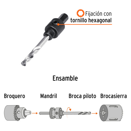 Zanco 3/8 para Cortacirculos Bimetálicos | Cortes Precisos
