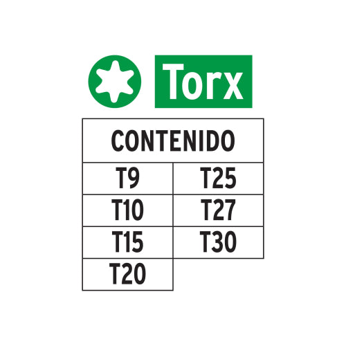 Juego de Puntas Torx P7-15T - Precisión y Durabilidad