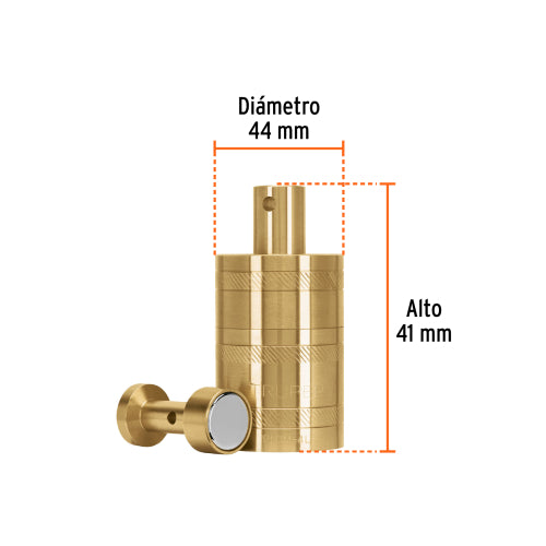 Plomada de Latón No. 4 con Centro - Durabilidad Garantizada